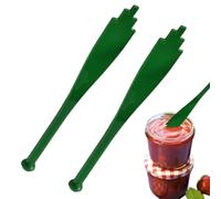 Éliminateur de Bulles pour la Conserve,Anti Brûlure 2 Pièces Silicone | Mesureur de Bulles pour Conserve - pour Préparation des Aliments Conservation Mise en Pot Stockage Cuisine Maison Marinage