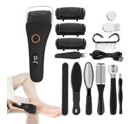Éliminateur de Cors Électrique, Exfoliant pour Pieds, Appareil Portable Sans Fil Puissant pour Soins à Domicile Voyage Salon Salle de Bain