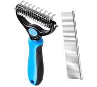 Éliminateur de nœuds pour chien, nœud de poils de chat,Brosse à nœud double face pour chien | Fournitures de toilettage pour animaux droites et denses pour chat Brosse à poils longs