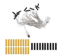 Éliminateur de Piles AA/AAA 4.5V et 3V, Accessoire de transformateur pour Bougies électroniques, Jouets et lumières électriques (AAA 10in1)