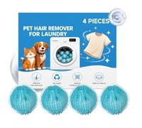 Éliminateur De Poils De Chien Pour La Lessive 4 Pièces Boules Nettoyantes
