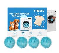 Éliminateur De Poils De Chien Pour La Lessive 4 Pièces Boules Nettoyantes