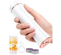 Éliminateur électrique de callosités, 3 vitesses, rechargeable sans fil, avec baume hydratant, kit électrique pour peaux mortes, cadeau d'anniversaire et de fête des mères, pour femme, maman, blanc