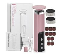 Éliminateur électrique de callosités, brosse de pédicure, outil de lime à pieds, réglage à double vitesse, têtes de meulage interchangeables, idéal pour le spa à la maison et l'entretien quotidien des