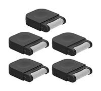 Éliminateur Manuel de Boules de Poils, Paquet de 5 | Anti-Peluches pour vêtements pour Pulls/Manteaux/Tapis | Rasoir en Tissu Portable pour Les Voyages et la Maison | Conception (Black)