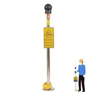 Éliminateur statique du corps humain, décharge électrostatique, balle tactile avec alarme sonore pour un soulagement statique efficace