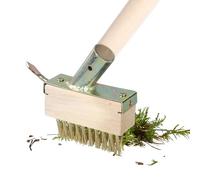 Élimination de la mousse des pavés - outil de lame inclinée avec poignée ergonomique | Brosse manuelle de désherbage pour la pont de l'allée Nettoyage de crack Nettoyage de pelouse Grout Crotter de cr