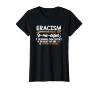 Élimination de l'éracisme Croyance « Une Race supérieure » Mettre Fin au racisme T-Shirt Graphique avec Valeur, Femme, Noir, L