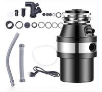 Élimination des déchets en acier inoxydable avec alimentation continue, protection contre les surcharges et le bruit pour la gestion des déchets d'évier de cuisine