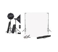 Elinchrom - Kit de 2 flashes 400J D-Lite RX 4 + Support de fond + Fond papier Super White BD 2.72 x 11m