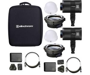 Elinchrom LED 100 C Kit double lumière LED avec chargeur