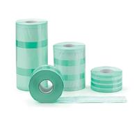 Eline - Gaines Gusset pour Stérilisation à la Vapeur ou ETO en Papier Kraft et Film Médical Soudure Latérale Renforcée, Indicateurs Colorés, Mesures 100 x 25 mm, 4 Rouleaux de 100 m