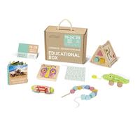 eliNeli Educational Box 19-24 m+ lot de jouets en bois