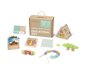 eliNeli Educational Box 19-24 m+ lot de jouets en bois