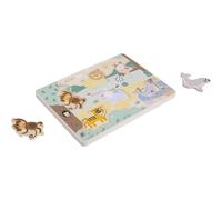 eliNeli Sound Puzzle Animals jeu de formes en bois 18m+ 7 pcs