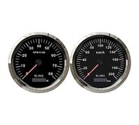 ELING 110MM GPS compteur de vitesse 200KMH avec tachymètre 8000 tr/min ensemble de jauge avec rétro éclairage 12V 24Volts pour voiture de course moto