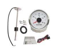 ELING Capteur d'unité d'émission de niveau d'eau de 300 mm de long 0 à 190 ohms avec indicateur de niveau d'eau de 52 mm (2 pouces) 12 V 24 V avec rétroéclairage 8 couleurs étanche