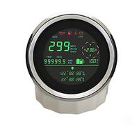 ELING Compteur de vitesse GPS numérique universel de 85 mm 0-299 km/h Nœuds MPH Compteur partiel COG Indicateur de niveau de carburant Voltmètre pour bateau Camion RV