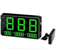 ELING Compteur de vitesse GPS universel à affichage tête haute avec compteur kilométrique affichage numérique de la vitesse MPH alarme de survitesse horloge de voiture pour tous les véhicules C80