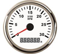 ELING jauge tachymètre tachymètre avec compteur d'heures pour voiture camion bateau Yacht 0-3000RPM 85mm avec rétro-éclairage
