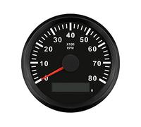 ELING jauge tachymètre tachymètre avec compteur d'heures pour voiture camion bateau yacht 0-8000RPM 85mm avec rétro-éclairage