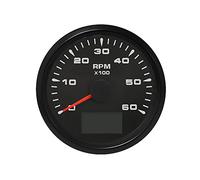 ELING Tachymètre Tachymètre Jauge 6000RPM Pour Auto Marine Yacht Vehicle avec 8 Couleurs Rétro-Éclairage 85mm 9-32V