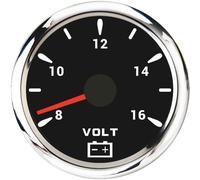 ELING Voltmètre 52 mm 8-16 V 12 voltmètre avec rétroéclairage 7 couleurs pour motos berlines