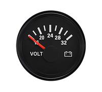 ELING Voltmètre Jauge de tension 24 V 16-32 V 52 mm (2") avec rétroéclairage pour chariots élévateurs