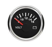 ELING Voltmètre Volt Jauge 8-16V 52mm(2") avec rétro-éclairage 12 Volts pour Voiture Camions Van
