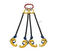 Élingue à chaîne, Élingue de chaîne, 1 tonne - élévateur de tambour d'huile de fer de 2 tonnes, réservoir d'huile de baril de seau en plastique de bride peut G80 élingue de chaîne(40020017 2T)