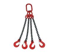 Élingue à chaîne, Élingue de chaîne, 11Ton-30Tonx1- Four Legs 4-claw Chain Lifter for Drum Lifter Clamp Seau Baril Oil Tank Can Chain Sling(11TONX2M)