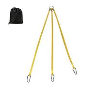 Élingue d'annexe à 3 pattes Harnais Antidérapant Réglable Portable À 3 | Système de levage et élingue de levage pour bateau Bossoirs Marins Annexe Transport Intérieur Extérieur
