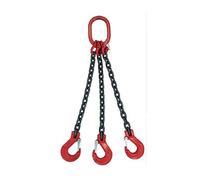 Élingue de chaîne, 1Ton-5Tonx0.5-2M Trois pattes 3 griffes for élévateur de tambour Pince Seau Baril Réservoir d'huile Peut Élingue de chaîne(2TONX2M)