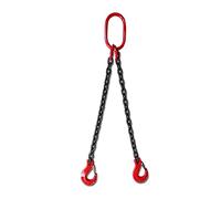 Élingue de chaîne, 1Ton-5Tonx0.5-2M Trois pattes 3 griffes for élévateur de tambour Pince Seau Baril Réservoir d'huile Peut Élingue de chaîne(3TONX2.5M)