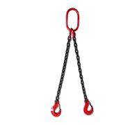 Élingue de chaîne, 2Ton-8Tonx0.5-4M Élévateur de chaîne à 2 griffes à deux pattes for élévateur de tambour pince seau baril réservoir d'huile peut élingue de chaîne(3TONX4M)