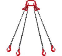Elingue de chaîne 3mx8mm - Elingue 4 brins - Chaîne de grue - Chaîne forestière - Capacité de charge 5000kg - Chaîne pour charges lourdes pour l'industrie et le bâtiment
