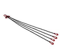 Élingue de Chaîne de Levage 4 Jambes, 6 mm, 2 Mètres, Capacité 4 Tonnes, pour Opérations de Levage Robustes