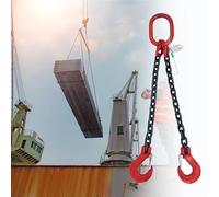 Élingue de chaîne de levage robuste, capacité de 6,4 tonnes, sangle de chaîne certifiée pour la sécurité des cargaisons, le remorquage et la manipulation, équipement de levage durable