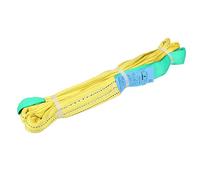 Élingue de levage, élingue en sangle en polyester à double œil robuste d'une capacité de 2 tonnes, 3 mètres (9,8 pieds) de long, pour le remorquage de grue industrielle