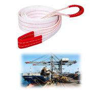 Élingue de Levage Robuste de 2 à 10 tonnes - Sangle en Polyester for Grue, Chariot élévateur et gréement Industriel(8T-800cm/26.2ft)