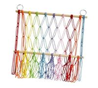 Élingue de rangement d'animaux en peluche - Net jouet en peluche à montage mural, Macrame Hammock Toy Soft, Organisateur Creature en peluches | Décor de pépinière bohème fiable pour le contrôle