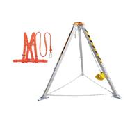 Élingue de Travail en Espace confiné avec treuil autobloquant | Hauteur de Travail : 1,3 à 2,15 m, Harnais de sécurité, Convient aux espaces confinés (816 kg)