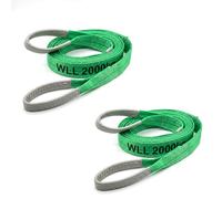 Élingue Polyester Plate Double Bande DOJA Barcelona - 2T - 3m - Pack 2 - Elingue de Levage Textile Résistante, Sangle de Levage Double Bande Robuste pour Sécurisée, Utilisation Multi-Applications