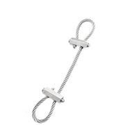 Élingue réglable de câble métallique de Suspension d'acier inoxydable de 2/3/4mm avec le Kit de fixation télescopique de serrure accrochant la lumière de cuivre ( Color : 4mm kit X 1pcs , Size : 0.5M