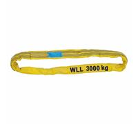 Elingue ronde WLL 3.000 kg, longueur : 2 m, circonférence : 4 m, jaune de PETEX