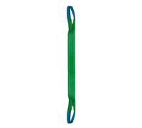ÉLINGUE SANGLE DOUBLE 60 MM CMU 2 T VERTE BOUCLES REPLIÉES LG. 7 M LEVAC - 4822B70