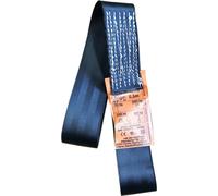Élingue sans fin à usage unique 0,75 tonne de capacité de charge 1 mètre de longueur Sangles de levage Élingue ronde Sangle de levage en polyster avec boucles d'extrémité pour grue, remorquage Noir