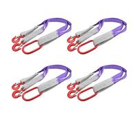 Élingues de levage avec crochets, capacité de 4400 livres (2000 kg), élingue à bride, sangle de levage à deux brins(3M 9.8FT)