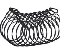 PACK 12 ELINGUES 3MM 75CM NOIR