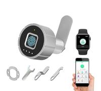 eLinkSmart Serrure de tiroir à empreintes digitales 20 mm, serrures d'armoire, 15 empreintes digitales et plus de 500 utilisateurs d'applications, serrure de tiroir sans clé pour bureau à domicile